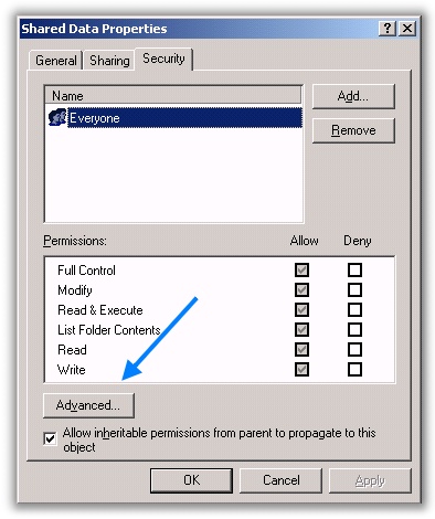 Audit For Deleted Files Properties Page